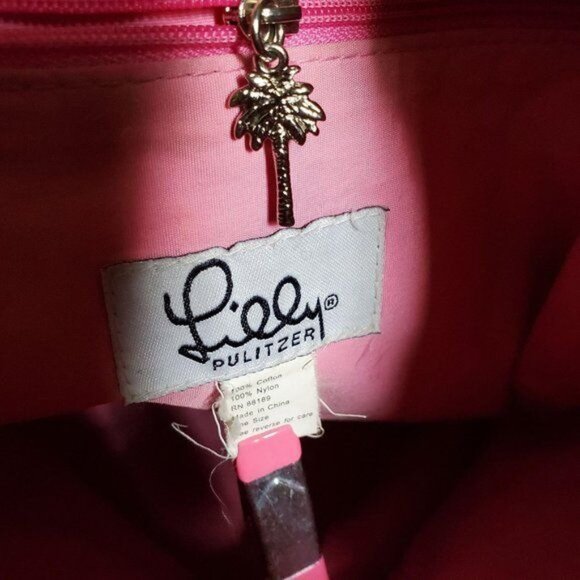 Lily Pulitzer Bag Beach Bucket Tote Canvas Floral WOMEN'S WOMAN'S - Picture 11 of 12